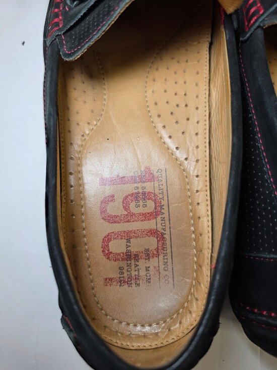 1901 Torino Perforated Black Suede Driving Shoe Men\'s 11 main image 3